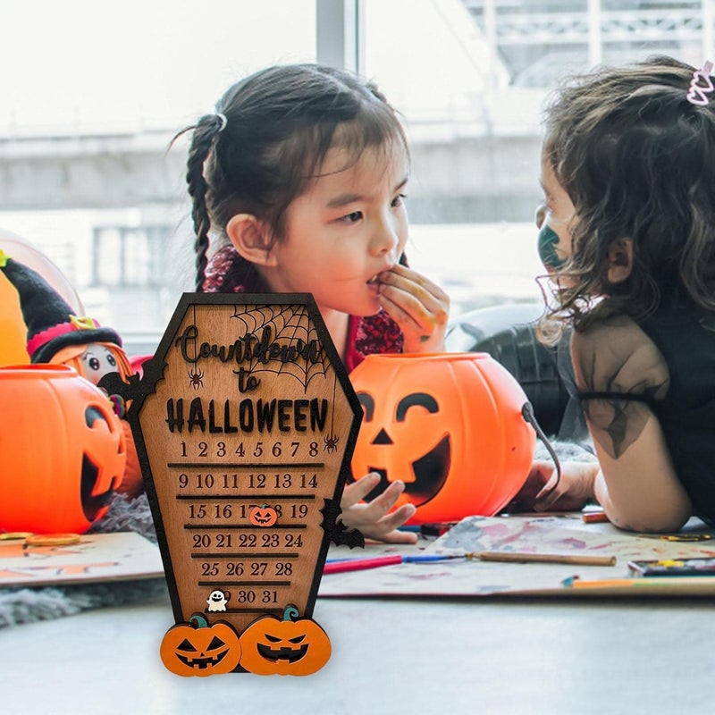 woobles 3 Pcs Halloween Countdown Calendar - Halloween Advent Calendar 2022-31 Days Halloween Advent Calendars With Detachable Pumpkins And Ghosts - Image 3